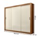 Guarda-Roupa Casal City 3 Portas 4 Gavetas Cinamomo/Off White - Maxel