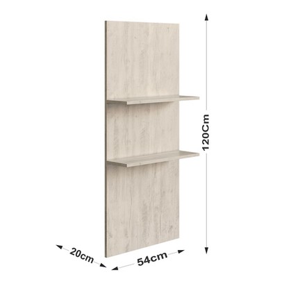Acessórios para Cozinha Painel Bancada Greta 2 Prateleiras Crema - Irm Móveis