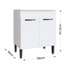 Balcão de Cozinha Light 2 Portas 1 Prateleira Branco - Irm Móveis
