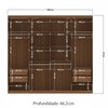 Guarda-Roupa Casal Master New 8 Portas 4 Gavetas Jatoba/Areia - Santos Andirá