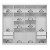 Guarda-Roupa Casal Master New 8 Portas 4 Gavetas Branco - Santos Andirá
