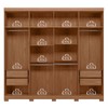 Guarda-Roupa Casal Master New 8 Portas 4 Gavetas Jatoba/Areia 1632 - Santos Andirá