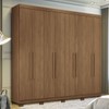 Guarda-Roupa Casal Master New 8 Portas 4 Gavetas Jatoba 1632 - Santos Andirá