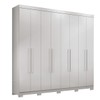 Guarda-Roupa Casal Master New 8 Portas 4 Gavetas Branco 1632 - Santos Andirá