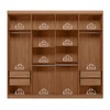 Guarda-Roupa Casal Master New 8 Portas 4 Gavetas com Espelho Jatoba/Areia 16324 - Santos Andirá