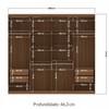 Guarda-Roupa Casal Master New 8 Portas 4 Gavetas com Espelho Jatoba 16324 - Santos Andirá