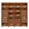 Guarda-Roupa Casal Master New 8 Portas 4 Gavetas com Espelho Jatoba - Santos Andirá