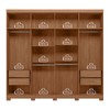 Guarda-Roupa Casal Master New 8 Portas 4 Gavetas com Espelho Jatoba/Grafite - Santos Andirá