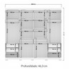 Guarda-Roupa Casal Master New 8 Portas 4 Gavetas com Espelho Branco - Santos Andirá