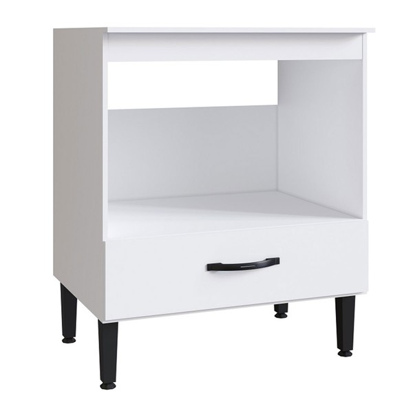 Balcão de Cozinha Light 1 Porta Branco - Irm Móveis