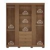 Guarda-Roupa Casal Aurora 4 Portas 4 Gavetas Ripado Jatoba - Santos Andirá