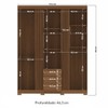 Guarda-Roupa Casal Aurora 3 Portas 3 Gavetas Ripado Jatoba - Santos Andirá