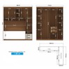Guarda-Roupa Casal Modulado Lugano 7 Portas 4 Gavetas Jatoba/Areia - Santos Andirá