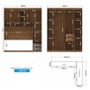 Guarda-Roupa Casal Modulado Lugano 7 Portas 4 Gavetas Jatoba/Grafite - Santos Andirá
