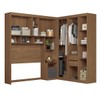 Guarda-Roupa Casal Modulado Lugano 7 Portas 4 Gavetas Jatoba/Grafite - Santos Andirá