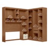 Guarda-Roupa Casal Modulado Lugano 7 Portas 4 Gavetas com Espelho Jatoba/Areia - Santos Andirá