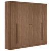 Guarda-Roupa Casal Buriti 6 Portas 4 Gavetas Ripado Jatoba 16234 - Santos Andirá