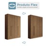 Guarda-Roupa Casal Buriti 4 Portas 2 Gavetas Ripado Flex Jatoba 16244 - Santos Andirá