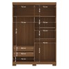 Guarda-Roupa Casal Buriti 4 Portas 2 Gavetas Ripado Flex Jatoba/Grafite - Santos Andirá