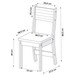 Mesa de Jantar 4 Lugares Neide Mel/Veludo Cinza 26293 - Pnr Móveis