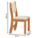 Mesa de Jantar 4 Lugares Hilda Mel/Blonde/Nude - Pnr Móveis
