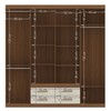 Guarda-Roupa Casal Nápoles 8 Portas 4 Gavetas Jatoba/Areia - Santos Andirá