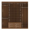 Guarda-Roupa Casal Nápoles 8 Portas 4 Gavetas Jatoba - Santos Andirá