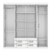 Guarda-Roupa Casal Nápoles 8 Portas 4 Gavetas Branco - Santos Andirá