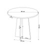Mesa de Jantar 4 Lugares Laila Mel/Blonde/Veludo Rosa - Pnr Móveis