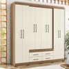 Guarda-Roupa Casal Nápoles 8 Portas 4 Gavetas Jatoba/Areia 15854 - Santos Andirá