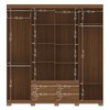 Guarda-Roupa Casal Nápoles 8 Portas 4 Gavetas Jatoba 15854 - Santos Andirá