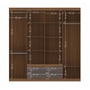 Guarda-Roupa Casal Nápoles 8 Portas 4 Gavetas com Espelho Jatoba/Grafite 15854 - Santos Andirá