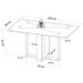Mesa de Jantar 4 Lugares Morgana Mel/Blonde/Veludo Cinza 26282 - Pnr Móveis