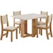 Mesa de Jantar 4 Lugares Morgana Mel/Blonde/Nude - Pnr Móveis