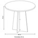 Mesa de Jantar 4 Lugares Norah Mel/Blonde/Fume - Pnr Móveis
