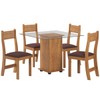 Mesa de Jantar 4 Lugares Penha Mel/Fume - Pnr Móveis