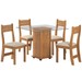 Mesa de Jantar 4 Lugares Penha Mel/Nude - Pnr Móveis