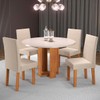 Mesa de Jantar 4 Lugares Rayane Mel/Blonde/Nude 27067 - Pnr Móveis