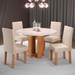 Mesa de Jantar 4 Lugares Rayane Mel/Blonde/Nude 27067 - Pnr Móveis