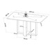 Mesa de Jantar 4 Lugares Tais Mel/Blonde/Veludo Rosa - Pnr Móveis