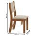 Mesa de Jantar 4 Lugares Beetle Mel/Creme - Pnr Móveis