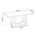 Mesa de Jantar 6 Lugares Escócia Imbuia/Off White/Veludo Pastel - Pnr Móveis