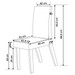 Mesa de Jantar 6 Lugares Catarina com Vidro Mel/Nude/Off White - Pnr Móveis