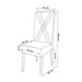 Mesa de Jantar 6 Lugares Cassia Imbuia/Blonde/Veludo Marfim - Pnr Móveis