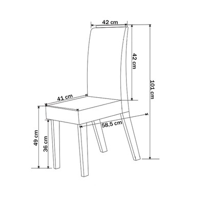 Mesa de Jantar 6 Lugares Evellyn Imbuia/Blonde/Veludo Pastel - Pnr Móveis