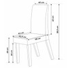 Mesa de Jantar 6 Lugares Lidia Marte Seda/Nude - Pnr Móveis