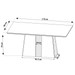 Mesa de Jantar 6 Lugares Bilion Seda/Nude/Off White - Pnr Móveis