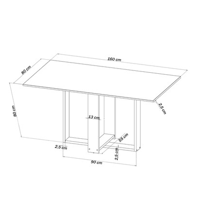 Mesa de Jantar 6 Lugares Giordina Mel/Blonde/Veludo Rosa - Pnr Móveis
