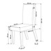 Mesa de Jantar 6 Lugares Impala Mel/Blonde/Nude - Pnr Móveis