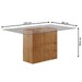 Mesa de Jantar 6 Lugares Teodoro Mel/Creme - Pnr Móveis